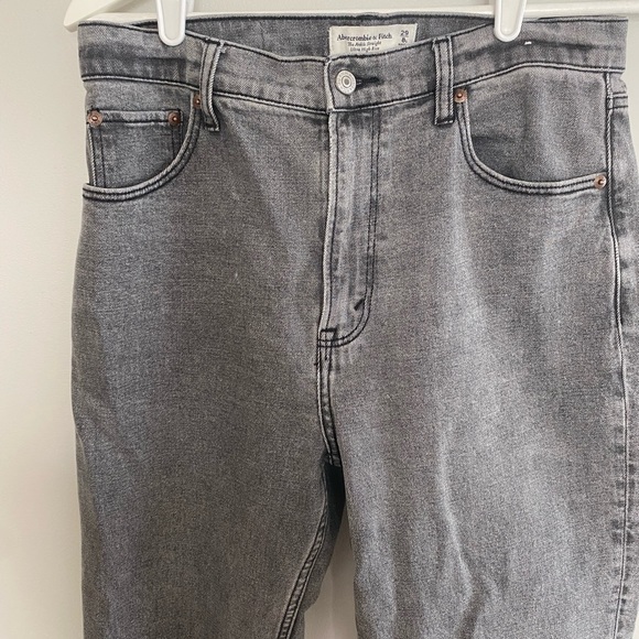 Abercrombie Jeans Ankle Straight Gray - Picture 2 of 5